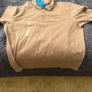 Columbia Men's Beige Polo Shirt